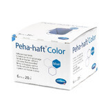 Peha-haft Color zelfklevend elastisch tape, blauw (932473), 6cm x 20m, Hartmann