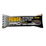 POWER PRO PLUS 32% barrita de proteínas con BCAA y L-GLUTAMINA, con galletas y nata montada, 80g, Nature Tech