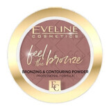 Eveline Cosmetics Feel the bronze Polvos para tez y contorno 02 Pastel de chocolate