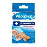 Viscoplast, waterbestendige pleister, 12 stuks (2 soorten), 1 verpakking