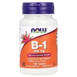 Vitamina B-1, 100 mg, 100 comprimidos, Now Foods