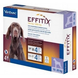 Antiparasitario para perros 10-20 Kg Effitix M, 4 pipetas, Virbac