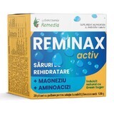 Reminax Activ sales de rehidratación + magnesio y aminoácidos, 20 sobres, Remedia