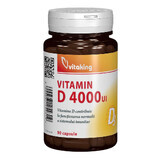 Vitamina D3, 4000 UI, 90 capsule, Vitaking