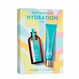 Set Aceite para cabellos finos y claros Light 100 ml + Fragancia Crema de Manos Original 100 ml Summer Duo, Moroccanoil