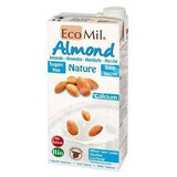 Bebida vegetal de almendras bio sin azúcar con calcio marino bio, 1 L, Ecomil