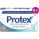 Protex Deep Clean Jabón sólido con protección antibacteriana natural 6 x 90 g