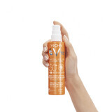 Vichy Capital Soleil Spray Fluide également adapté à la peau sensible des enfants SPF50+ 200 ml