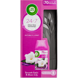 Airwick Freshmatic Difusor y Recambio Ambientador Soft Satin y Lirio de Luna 250 ml