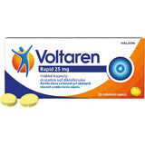 Voltaren Rapid 25 mg cápsulas blandas para el alivio rápido del dolor con efecto antiinflamatorio 20 cápsulas blandas