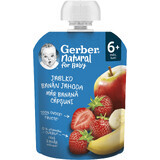 Gerber Natural Pomme Banane Fraise 6m+ 90 g