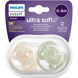 Philips Avent Ultrasoft Premium Fopspeen Huisdier Jongen 0-6m 2 stuks