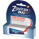 Zovirax Duo crema para úlceras labiales con aciclovir e hidrocortisona 2 g