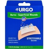 Urgo Burns Für Verbrennungen Steriles Lipidocolloid-Pflaster 10 x 7 cm 4 Stück