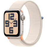 Apple Watch SE GPS 40mm aluminium behuizing met sportlus, Starlight