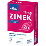 Vitar Zinc 15 mg 90 comprimidos