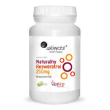 Resveratrol natural 250mg Veri-te, 60 vcaps. Aliness