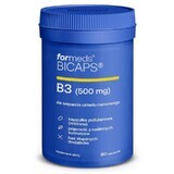 Bicaps Vitamina B3 Niacina 500mg (60 caps) niacina cápsulas, Formeds