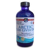 Arctic Cod Liver Oil Fresa 1060mg Aceite de hígado de bacalao salvaje 237ml, Nordic Naturals