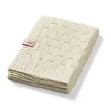 Knitted blanket made of bamboo fibers, Ecru, + 0 months, Babyono