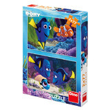 Puzzle 2 en 1 Finding Dory, 5 ans+, 2x77 pièces, Dino Toys