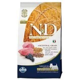 Alimento seco para perros con cordero, espelta, avena y arándanos N&D Ancestral Grain Adult Mini, 800 g, Farmina