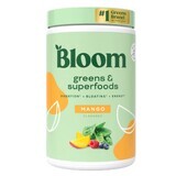 Bloom Greens Greens&Superfoods-Mezcla de superalimentos verdes con sabor a mango, 141 g, Bloom