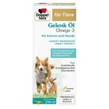 Suplemento con aceite omega-3 para la función articular normal en perros y gatos, 250 ml, Doppelherz Pets