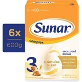 Sunar Complex 3 6×600 g, milk for infants from 12 months