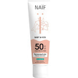 NAÏF Crema Solar SPF 50 para Niños y Bebés sin perfume 1×100 ml, protección solar