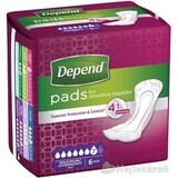 DEPEND MAXIMUM tampoane de incontinență pentru femei, 12,5x34 cm, absorbție 953 ml, 1x6 buc