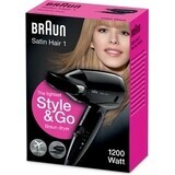 Braun Satin Hair 1 Hd 130 To Go 1pc 1×1 1pc secador de pelo