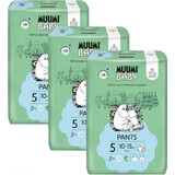 Muumi Baby Pants 5 Maxi+ 10-15 kg, paquete mensual de eco pañales 1×114pcs, eco pañales