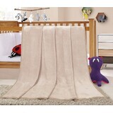 Manta infantil KORALL MICRO 1014/027 75x100 beige sin bordar 1×1 ud, manta bebé