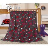 Manta bebé ELLA 1003/115 N 100x155cm corazones 1×1 ud, manta bebé