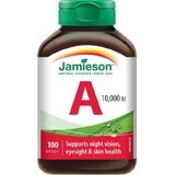 Jamieson Vitamina A 10 000 UI 1×100 tbl, complemento alimenticio