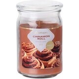 Emocio Sticlă 93x142 mm cu capac din sticlă Lumânare parfumată Cinnamon Roll 1×1 buc, dimensiune 93 x 142 mm