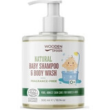 Wooden Spoon Baby Shower Gel/Shampoo 2en1 sin perfume 300ml 1×300ml, gel de ducha para bebés