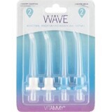 Vitammy Wave Poignées de remplacement pour douche dentaire 1×4 pcs, têtes de douche dentaire de remplacement