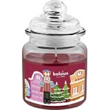 Bolsius Scented candle with nutcracker in red glass 1×1 pc, size 79 x 129 mm