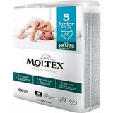 Moltex Pure & Nature Junior Culotte de protection extensible Junior 9 -14 kg 1×20 pcs, culotte de protection