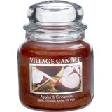 Village Candle Vela perfumada en vidrio - Manzana y canela, mediana 1×1 unid.