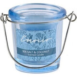 Emocio Scented candle with blue sea salt and coconut 1×1 pc, size 49 x 66 mm