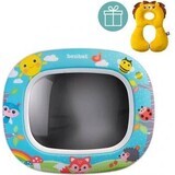 BENBAT Child Car Mirror Night&Day - Forest Friends 0m+ 1×1 ud, espejo infantil