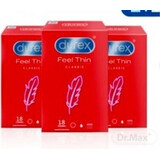 DUREX Feel Thin Extra Lubricado paquete 1×54 uds, preservativos