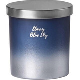 Candela profumata Emocio in vetro con tappo in metallo Starry Blue Sky 1×1 pz, dimensioni 80 x 90 mm