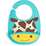 Zoo silicone bib Giraffe 6m+ 1×1 pcs, bib