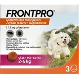 FRONTPRO® comprimidos masticables antiparasitarios para perros (2-4 kg) 1×3 tbl, comprimidos antiparasitarios