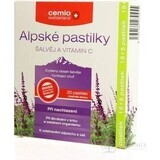 Cemio Alpine SALVIA Y VITAMINA C comprimidos 1×20 tbl, comprimidos fríos