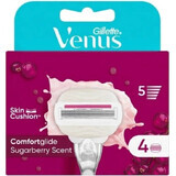 VENUS COMFORTGLIDE SUGARBERRY SHAVING HEADS 4 pcs 1×4 pcs, cabezales de afeitado de recambio